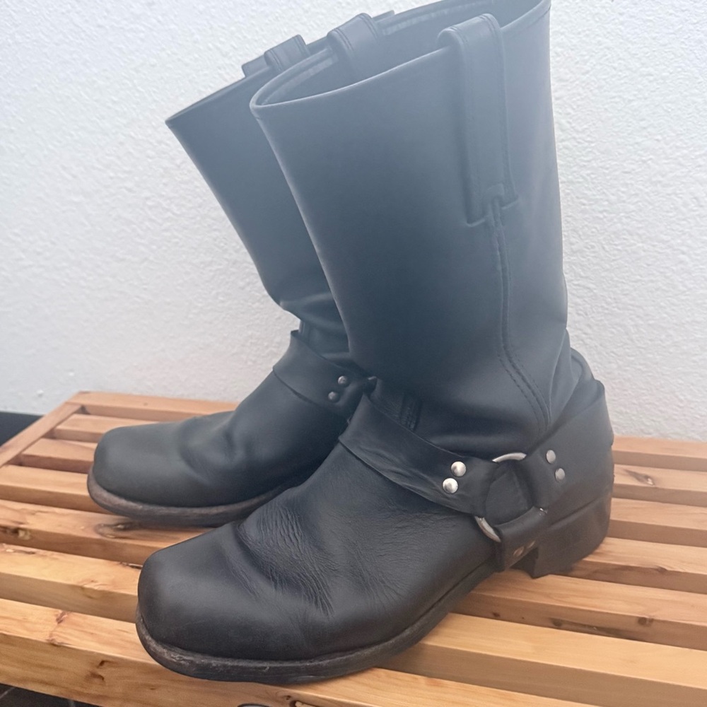Men’s Frye harness motorcycle boots black size 11 - Picture 7 of 7